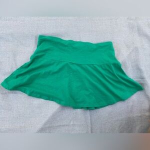 H&M Divided Green Circle Skater Mini Skirt Size M
